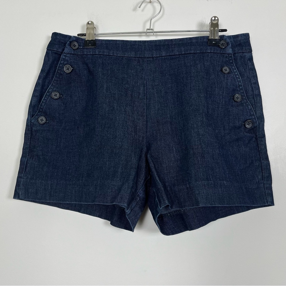 Banana Republic Factory Women’s Navy Blue Denim Jean Sailor‎ Shorts Size 27/4